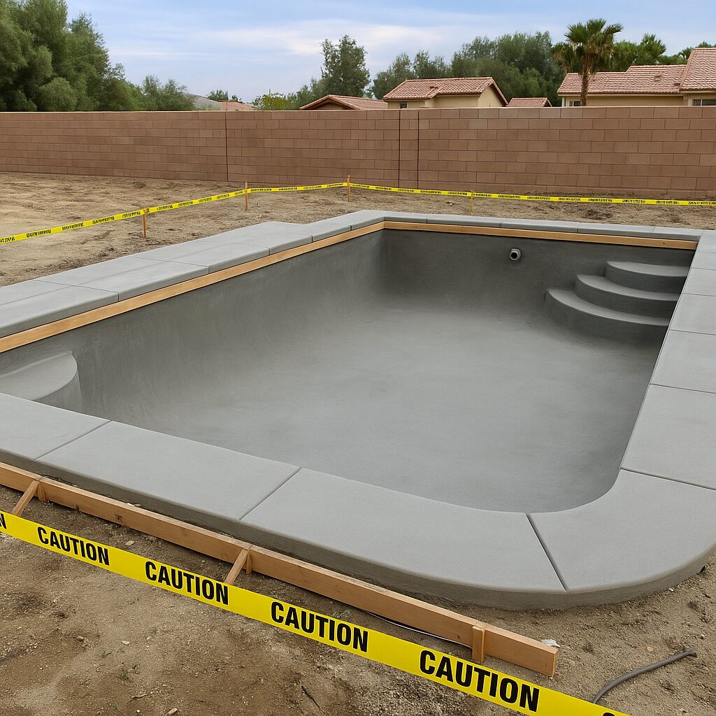 genrate me 1 more image but the this swimming pool should be in final stages